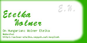 etelka wolner business card